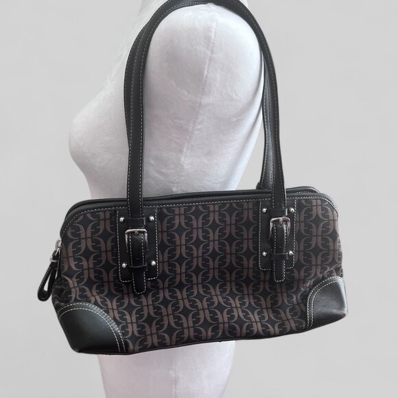 Fossil Monogram Fabric & Leather Shoulder Bag - Picture 2 of 7